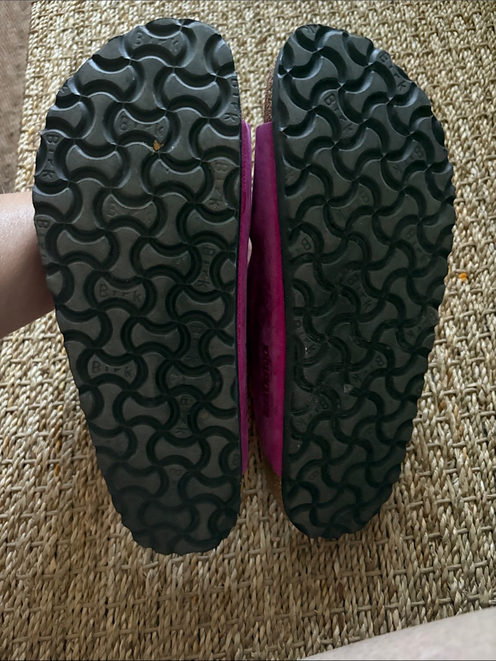 Birkenstock Arizona Double Buckle Sandals in Deep Magenta - Picture 2 of 4